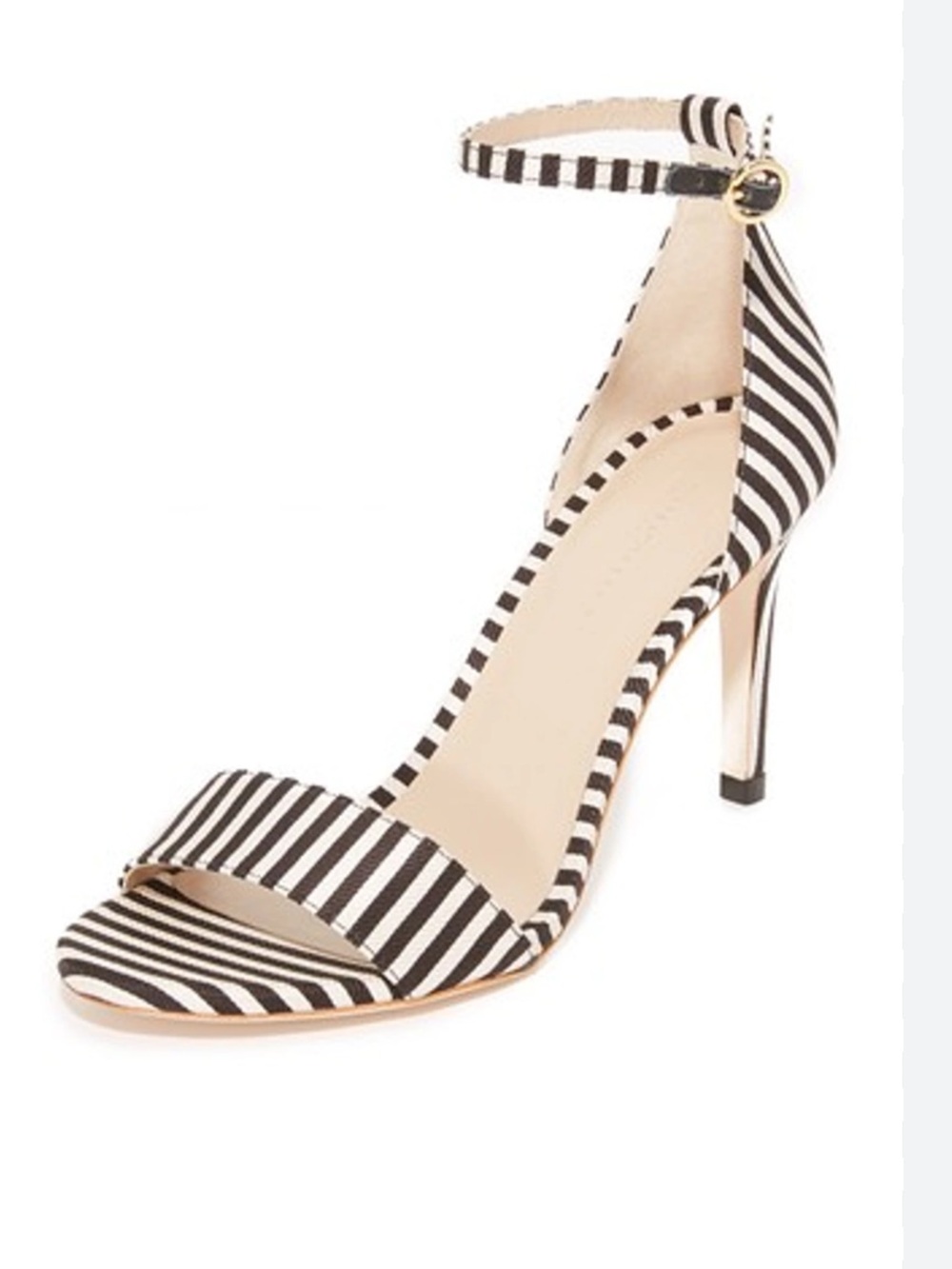 Coach Marci Stripey snake-print leather ankle-strap sandal